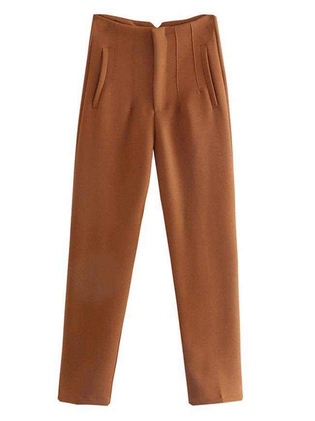 Women Formal Pants "Zara's Best Seller" 25 Color Available-Pants-Heer Decor-XS-PU-Urbanheer