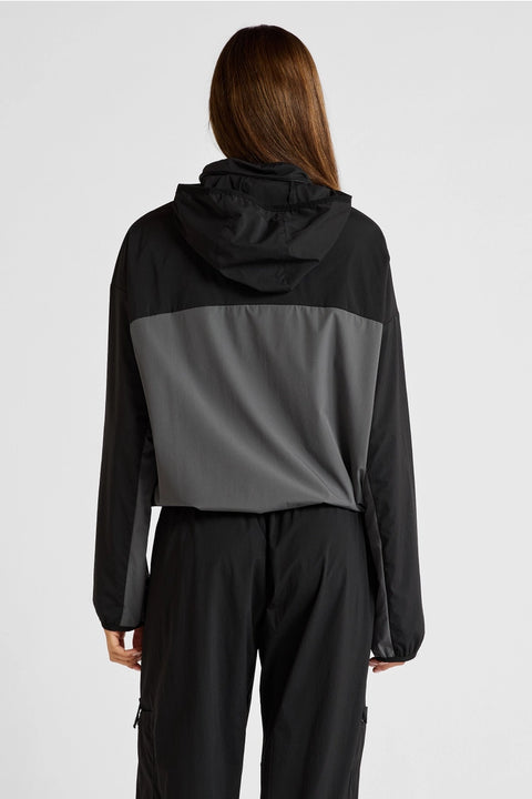 Spray Paneled Windbreaker
