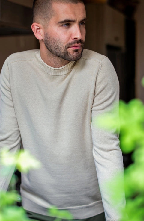 Lightweight Organic Cotton Linen Saddle Shoulder Jumper