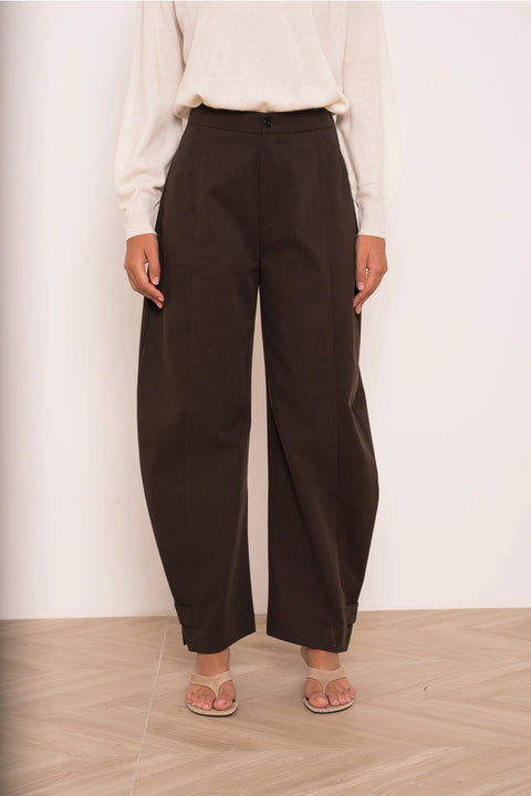 Utility Balloon Pants with A Fastening At the Hem