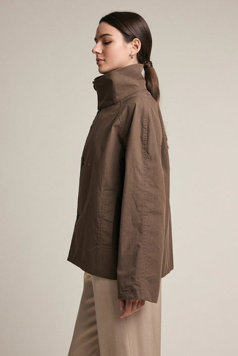 Reversible Plaid Button Jacket