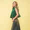 Velvet Quilted Rhinestone Embellished Crop Vest Green-Vest-Blue B-S-Urbanheer