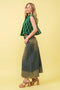 Velvet Quilted Rhinestone Embellished Crop Vest Green-Vest-Blue B-S-Urbanheer