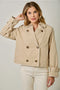 Lace Trim Half Length Trench Coat