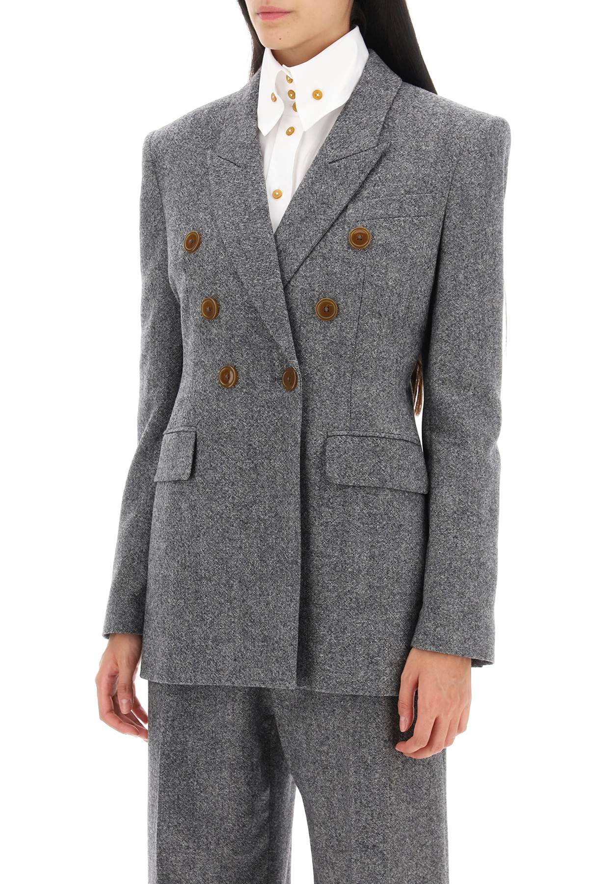 Vivienne Westwood Lauren Jacket In Donegal Tweed-Clothing Women Jackets-Vivienne Westwood-40-Urbanheer