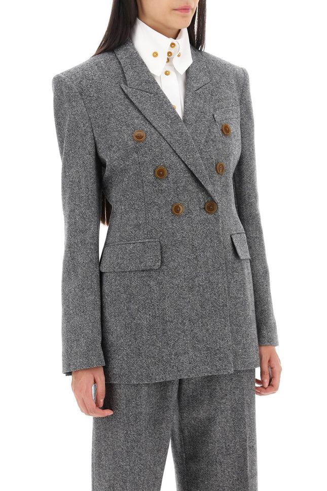 Vivienne Westwood Lauren Jacket In Donegal Tweed-Clothing Women Jackets-Vivienne Westwood-42-Urbanheer