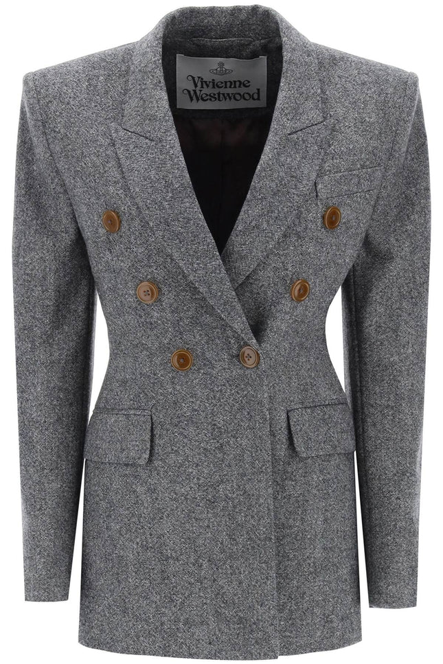 Vivienne Westwood Lauren Jacket In Donegal Tweed-Clothing Women Jackets-Vivienne Westwood-40-Urbanheer
