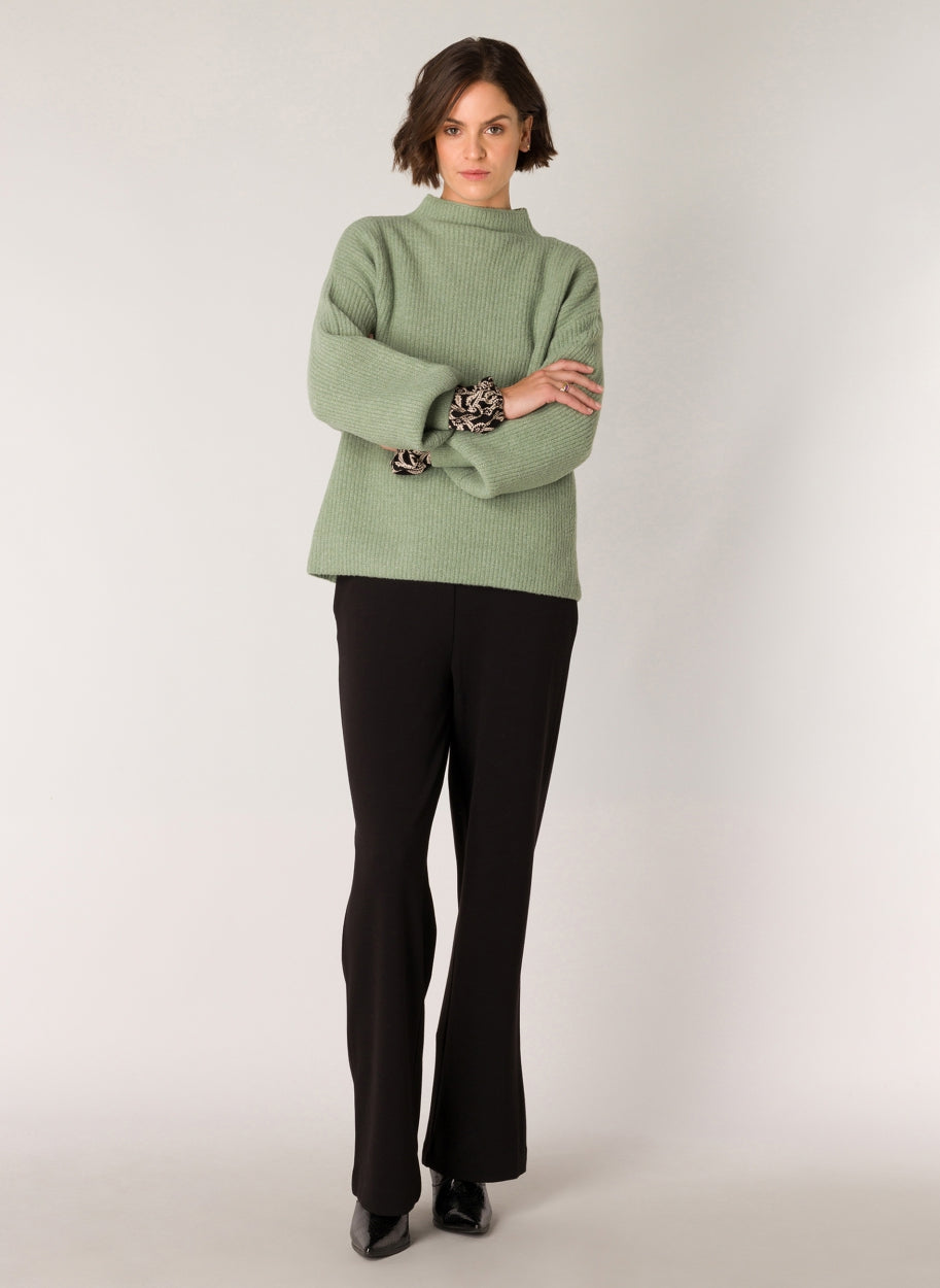 Savannah Soft Knitted Jumper-Clothing - Women-Yest-Grey Olive-2-Urbanheer