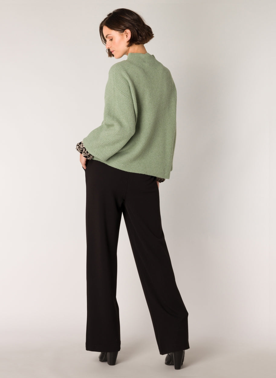 Savannah Soft Knitted Jumper-Clothing - Women-Yest-Grey Olive-2-Urbanheer