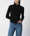 Victoria Beckham Georgia Ribbed Sweater in Black Merino Wool