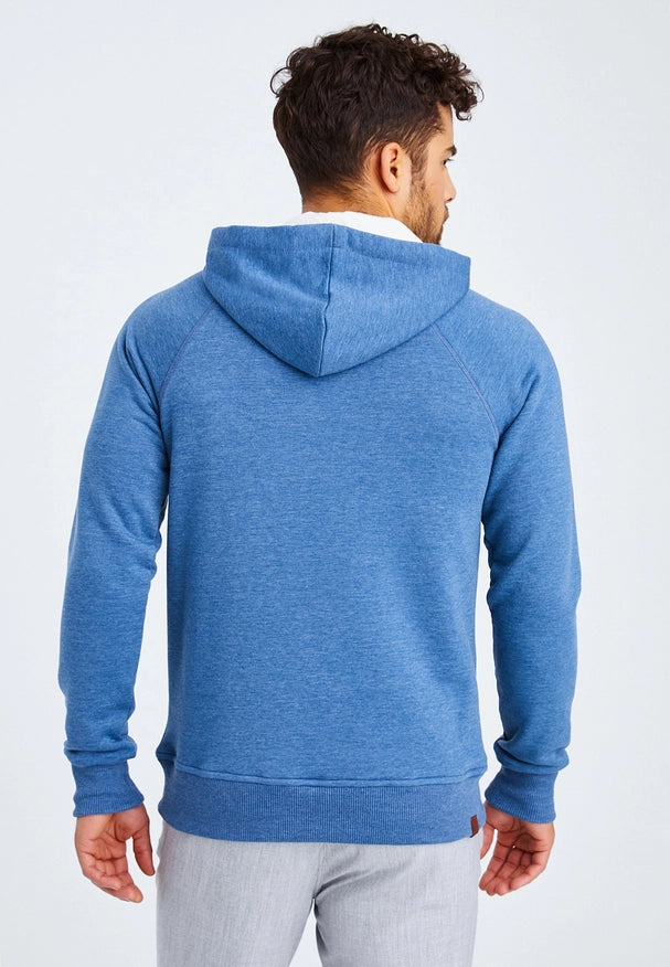 Men'S Hoodie Hood Indigo Melange-Hoodie-Leif Nelson GmbH-M-Urbanheer