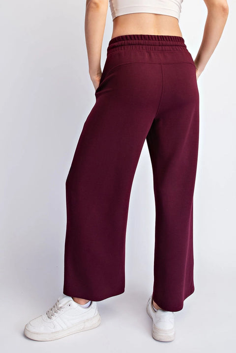 Modal Scuba Cropped Wide Pant