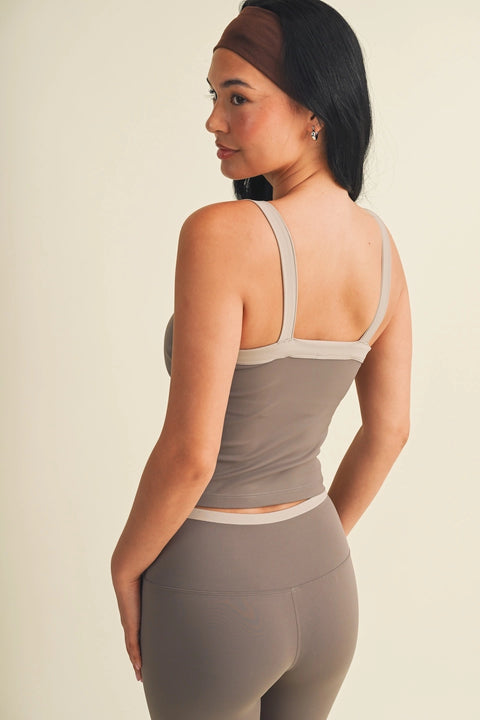 Contrast Block Tank Top