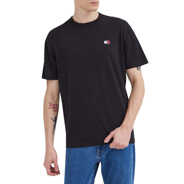 Tommy Hilfiger Jeans Men T-Shirt-Clothing T-shirts-Tommy Hilfiger Jeans-black-S-Urbanheer