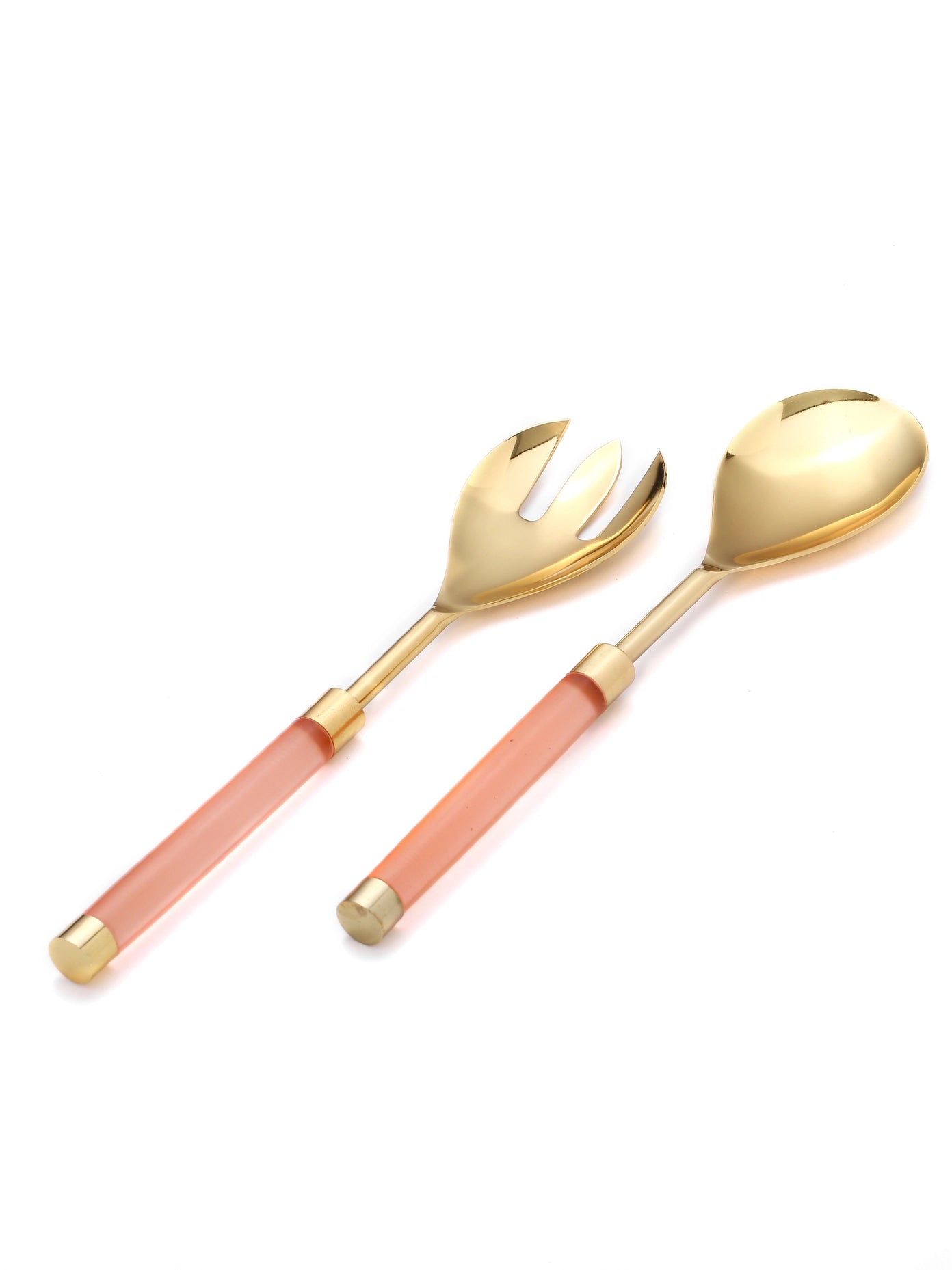 Metal & Resin Salad Server 2- Piece Set-Tiramisu-Urbanheer
