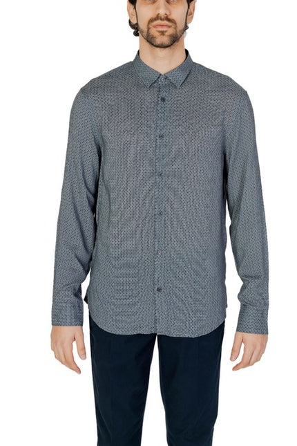 Armani Exchange Men Shirt-Clothing Shirts-Armani Exchange-grey-XS-Urbanheer