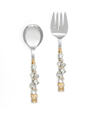 Snow Melt Salad Server Set-Tiramisu-Urbanheer