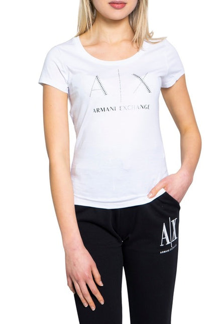 Armani Exchange Women T-Shirt-Clothing T-shirts-Armani Exchange-white-XS-Urbanheer