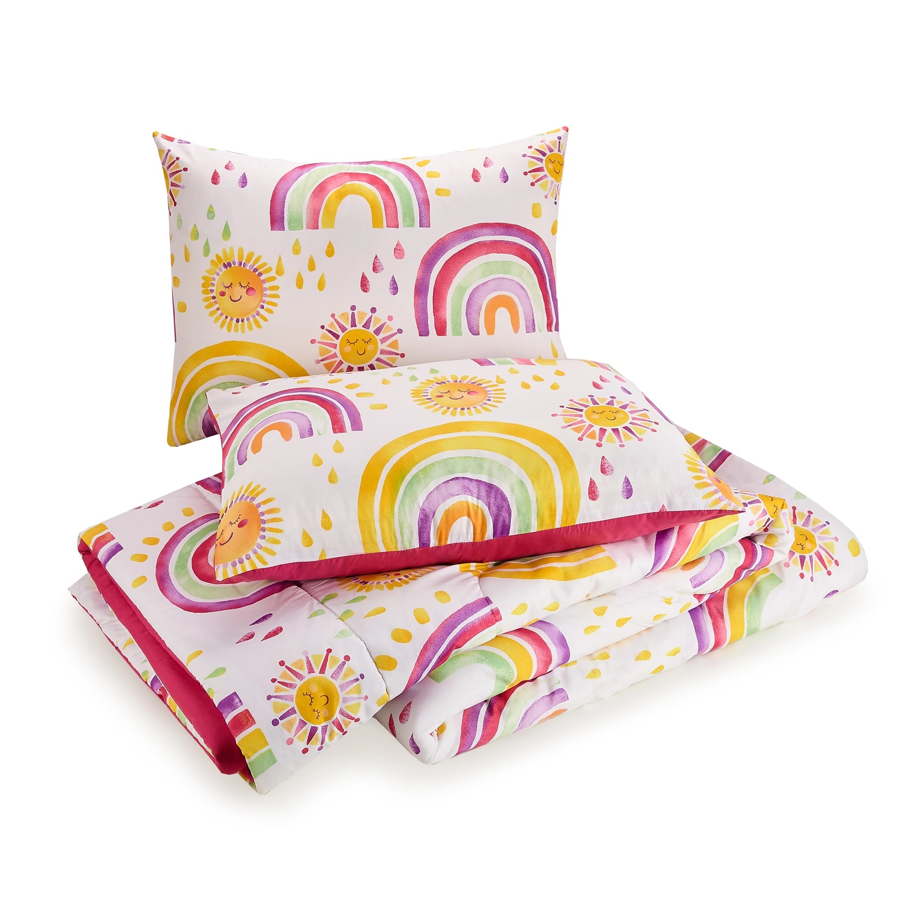 Rainbows & Suns Comforter Set (2Pc/3Pc) By Urban Playground-peking handicraft-T/TXL-Urbanheer