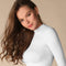 Mock Neck Crop Top-Clothing - Women-NIKIBIKI-White-XS-Urbanheer