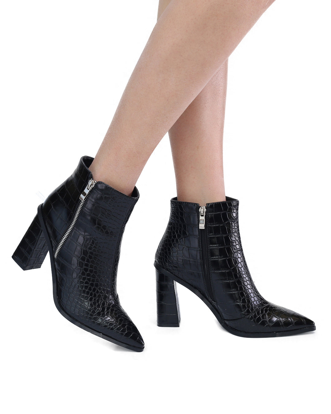 Stephanie Ankle Boot-LulaMax Shoes-5-Mocha Croc-Urbanheer