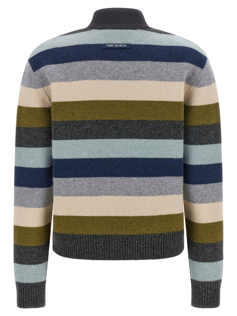 Tory Burch Striped Wool Sweater