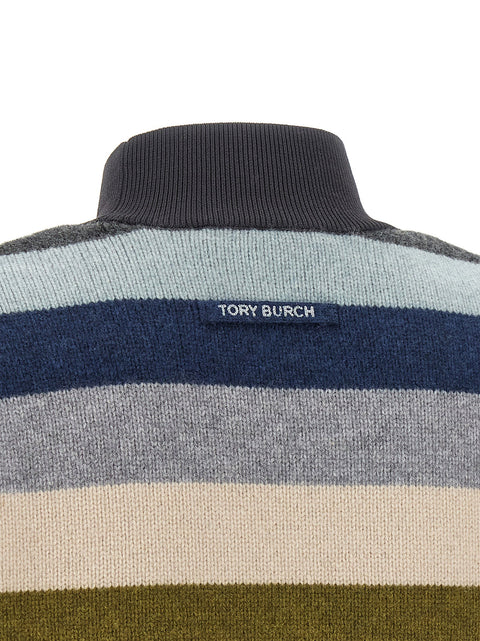 Tory Burch Striped Wool Sweater