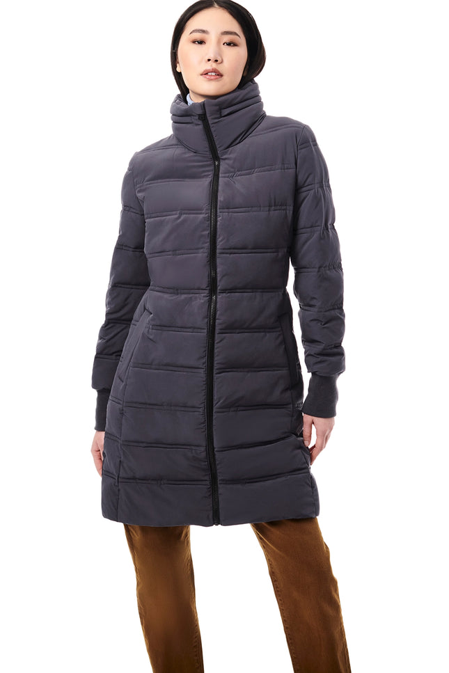 Horizontal Quilt Puffer Jacket-Clothing - Women-Bernardo-Urbanheer