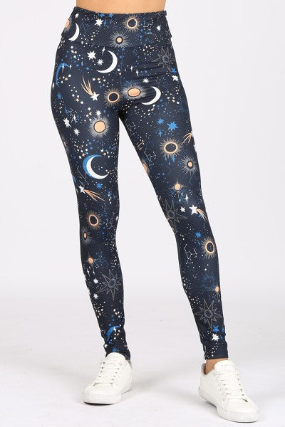 Galaxy Print Legging-LA Soul-S-Urbanheer