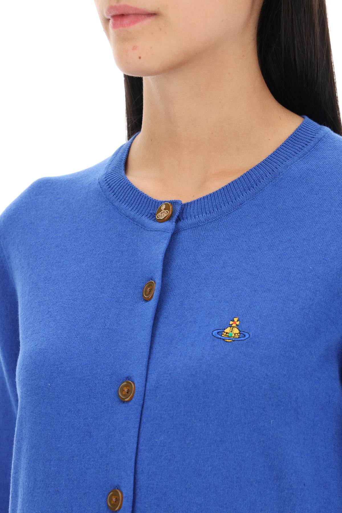 Vivienne Westwood Bea Cardigan With Logo Embroidery-Vivienne Westwood-XS-Urbanheer