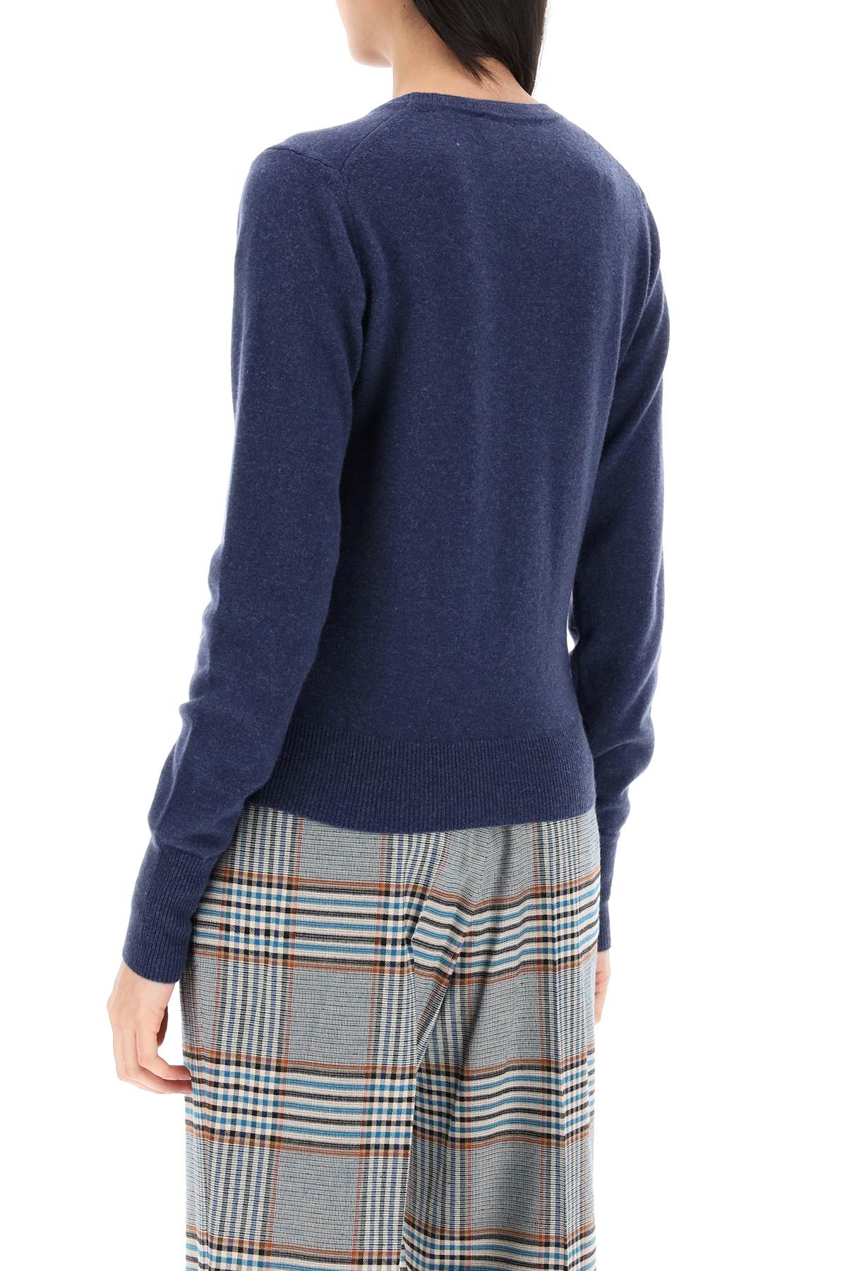 Blue Vivienne Westwood Bea Cardigan With Logo Embroidery-Vivienne Westwood-XS-Urbanheer