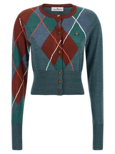 Vivienne Westwood Argyle Cropped Cardigan