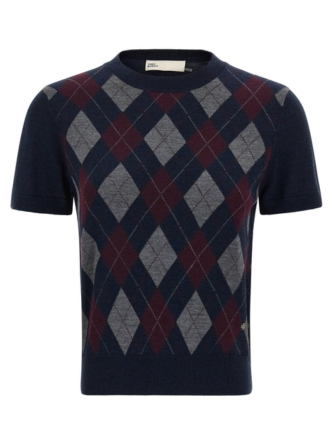 Tory Burch Argyle Sweater