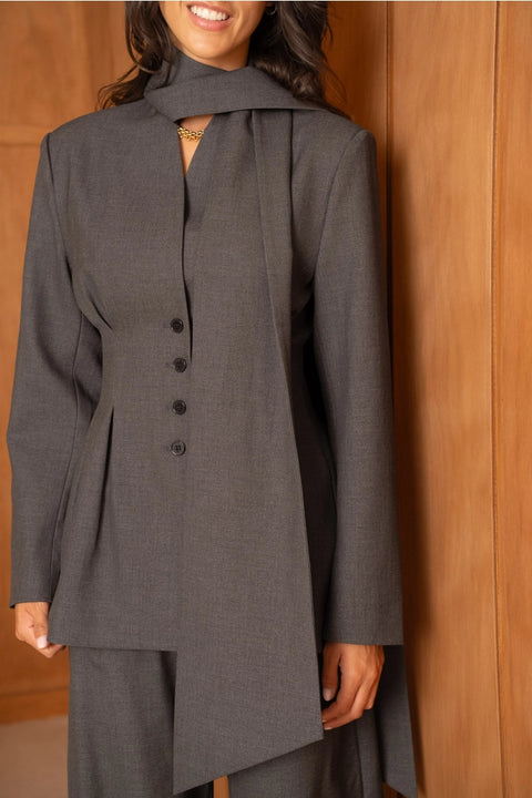 Ori Belted Peplum Jacket