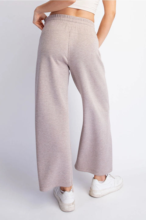 Modal Scuba Cropped Wide Pant