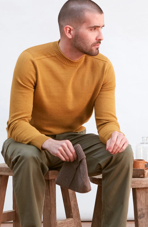 Lightweight Organic Cotton Linen Saddle Shoulder Jumper