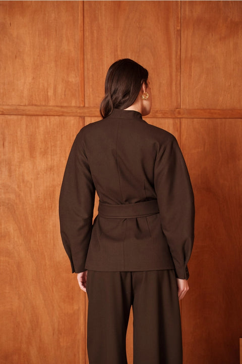 Ori Belted Kimono-Style Jacket