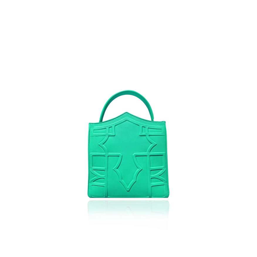 Turquoise Gem-Bag-DELLALUNA-18.5x17x6 cm-Urbanheer