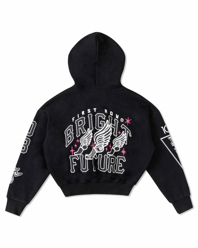 Bright Future Cropped Hoodie-Clothing - Women-Vibrant M.i.U-Pink-S-Urbanheer