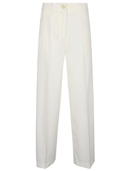 Erika Cavallini Semi-Couture Trousers White-Trousers-Erika Cavallini Semi-Couture-40-Urbanheer