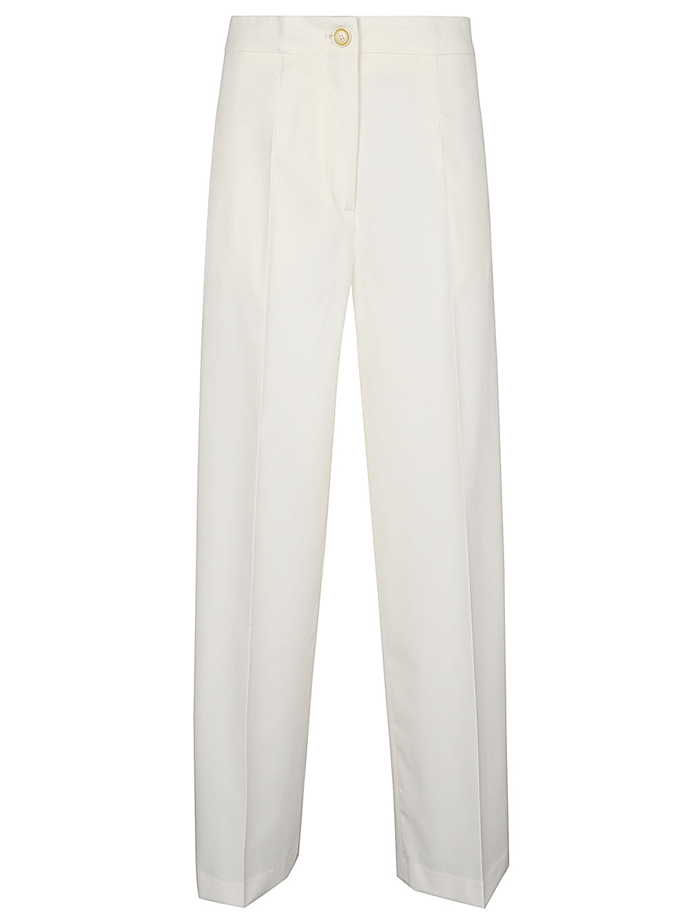 Erika Cavallini Semi-Couture Trousers White-Trousers-Erika Cavallini Semi-Couture-40-Urbanheer