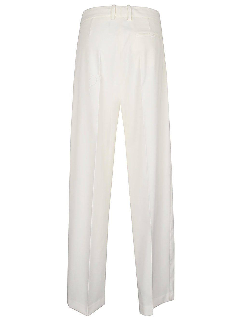 Erika Cavallini Semi-Couture Trousers White-Trousers-Erika Cavallini Semi-Couture-40-Urbanheer
