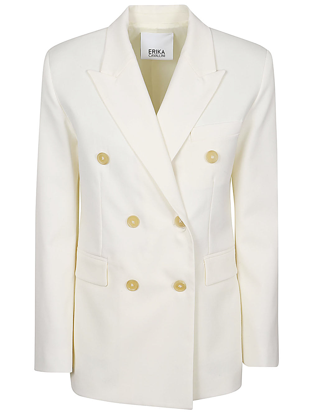 Erika Cavallini Semi-Couture Jackets White-Jackets-Erika Cavallini Semi-Couture-40-Urbanheer