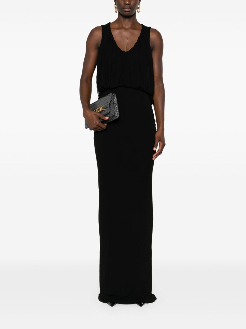Saint Laurent draped maxi dress-Dresses-Saint Laurent-36-Urbanheer