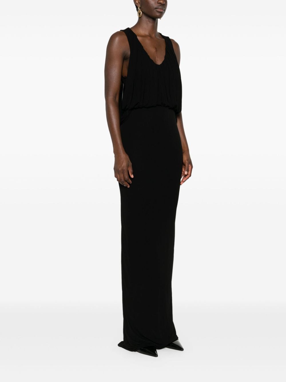 Saint Laurent draped maxi dress-Dresses-Saint Laurent-36-Urbanheer