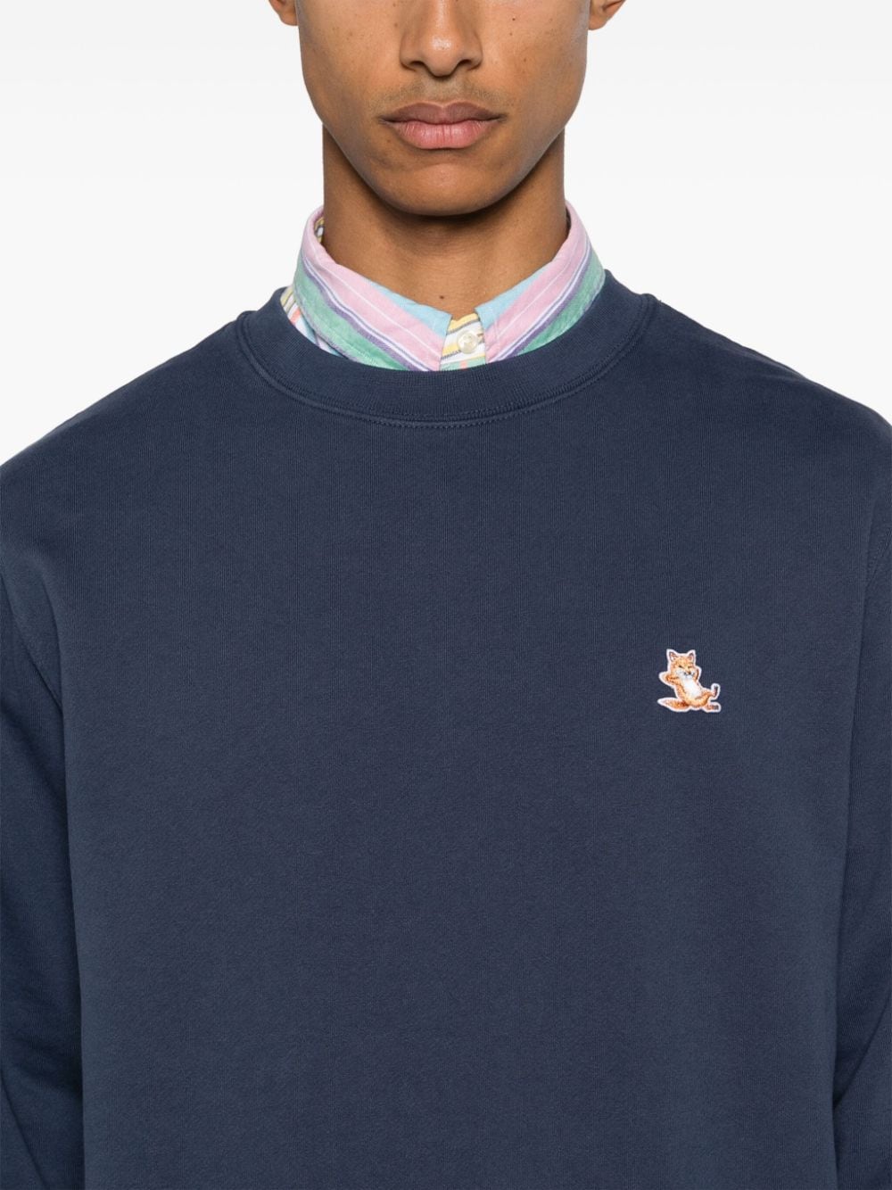 MAISON KITSUNE' Sweaters Blue-Topwear-Maison Kitsune-S-Urbanheer