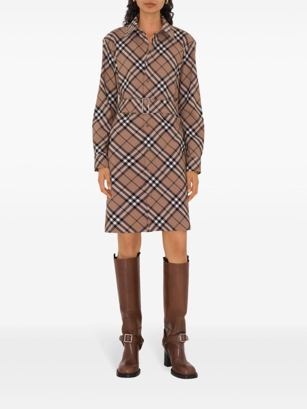 Burberry Checked shirt dress