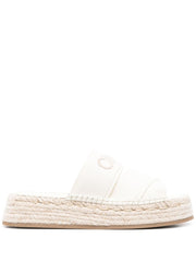 Chloè Chloé Mila espadrille slides-Sandals-Chloè-40-Urbanheer