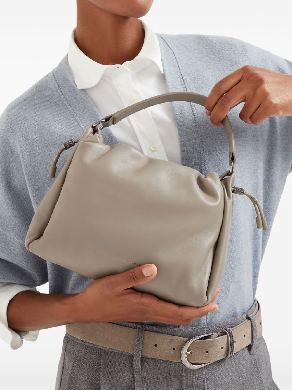 Brunello Cucinelli Bags.. Dove Grey-Handbag-Brunello Cucinelli-UNI-Urbanheer