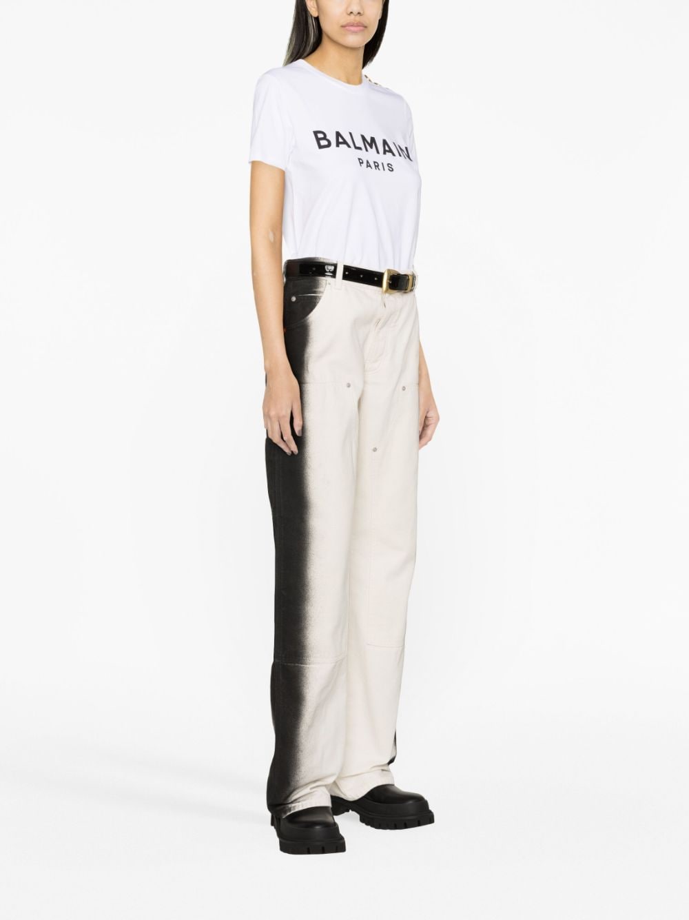 Balmain Logo Print Cotton T-shirt-Topwear-Balmain-XS-Urbanheer